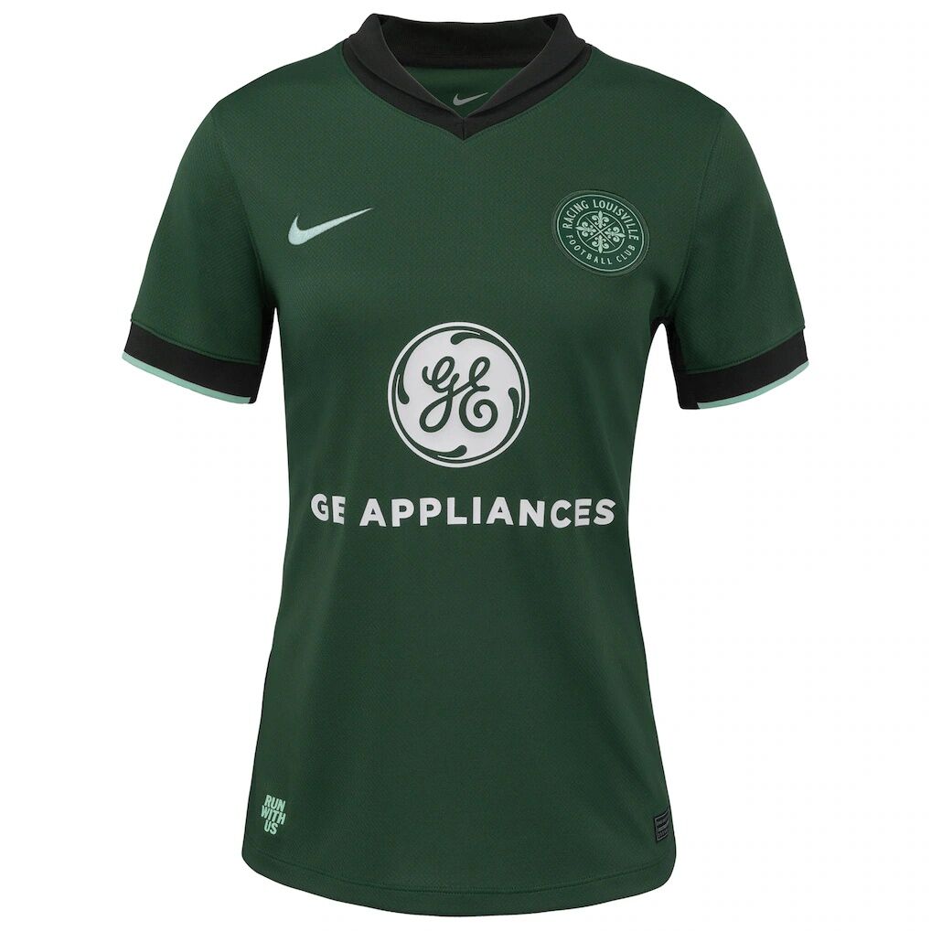 Racing Louisville FC Nike Women's 2025 The Roots Kit Stadium Replica Jersey - Forest Green