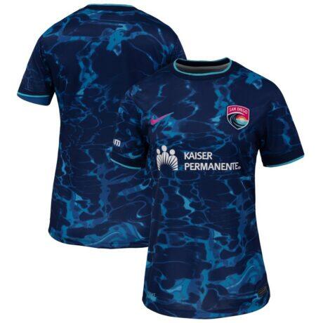 San Diego Wave FC Nike Women's 2025 The Altamar Kit Stadium Replica Jersey - Navy - Front View