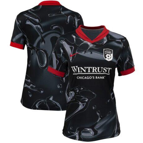 Chicago Stars FC Nike Women's 2025 Stadium Replica Jersey - Black - Front View