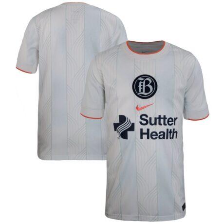 Bay FC Nike 2025 Secondary Stadium Replica Jersey - White - Front View