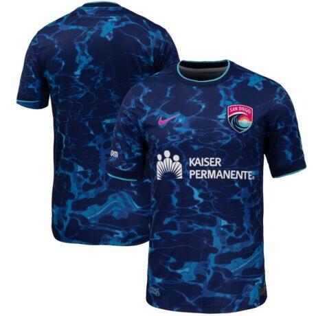 San Diego Wave FC Nike 2025 The Altamar Kit Stadium Replica Jersey - Navy - Front View