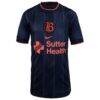 Bay FC Nike Youth 2025 Primary Stadium Replica Jersey - Navy - Side View