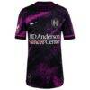 Houston Dash Nike Youth 2025 The Cosmic Storm Kit Stadium Replica Jersey - - Side View