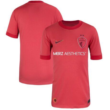 North Carolina Courage Nike Youth 2025 The Believe Kit Stadium Replica Jersey - - Front View