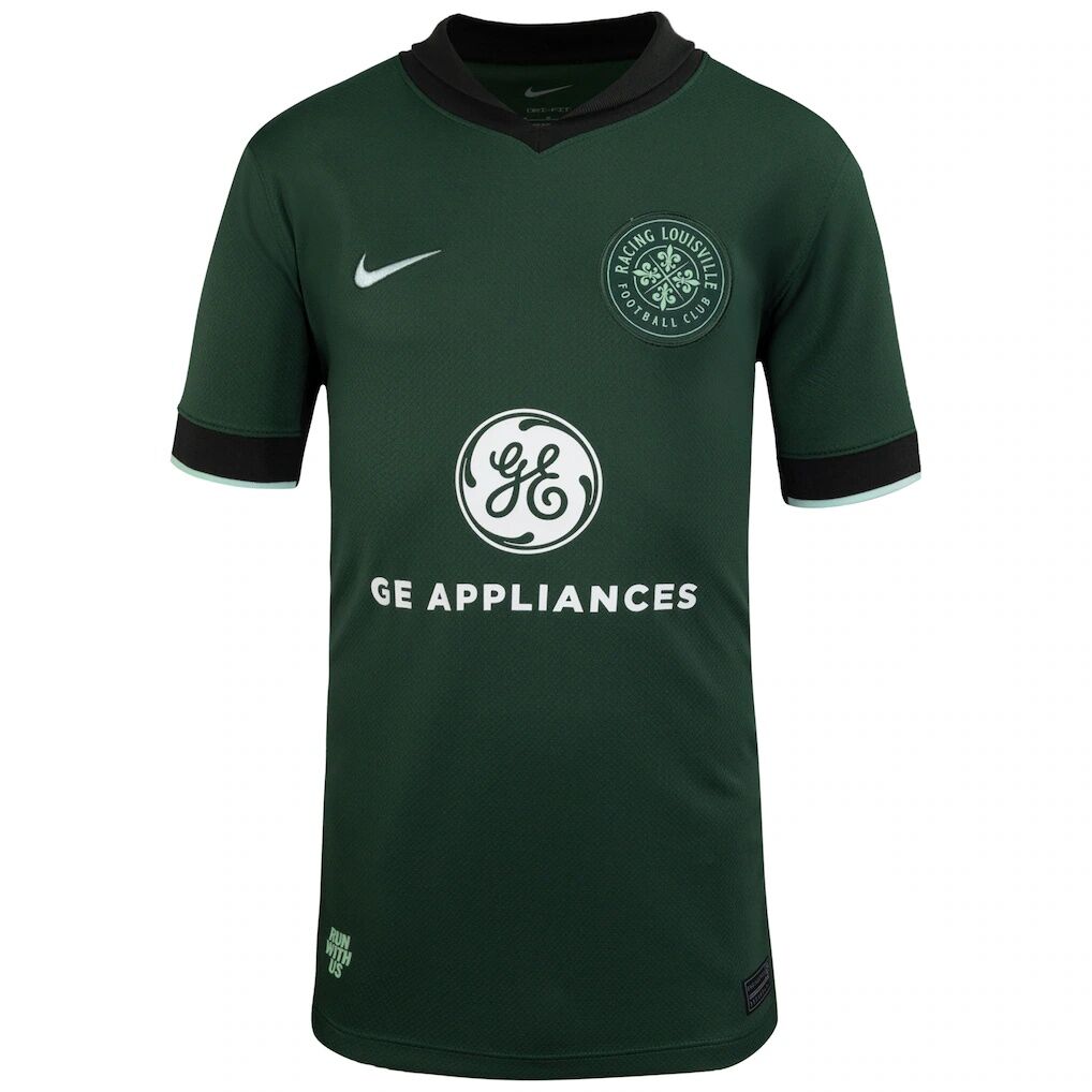 Racing Louisville FC Nike Youth 2025 The Roots Kit Stadium Replica Jersey - Forest Green