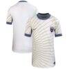 Seattle Reign FC Nike Youth 2025 The Rise Kit Stadium Replica Jersey - Gray - Front View