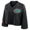 Florida Gators Jordan Brand Women's Cropped Mesh Dri-FIT Fashion Jersey - Black - Alt1