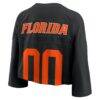 Florida Gators Jordan Brand Women's Cropped Mesh Dri-FIT Fashion Jersey - Black - Alt2