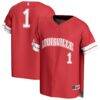 #1 Louisville Cardinals GameDay Greats Unisex Lightweight Collegiate Baseball Fashion Jersey - Red - Front View