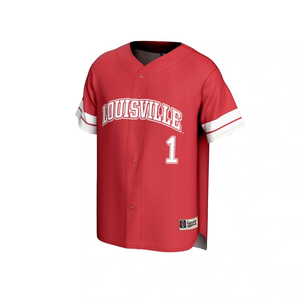#1 Louisville Cardinals GameDay Greats Unisex Lightweight Collegiate Baseball Fashion Jersey