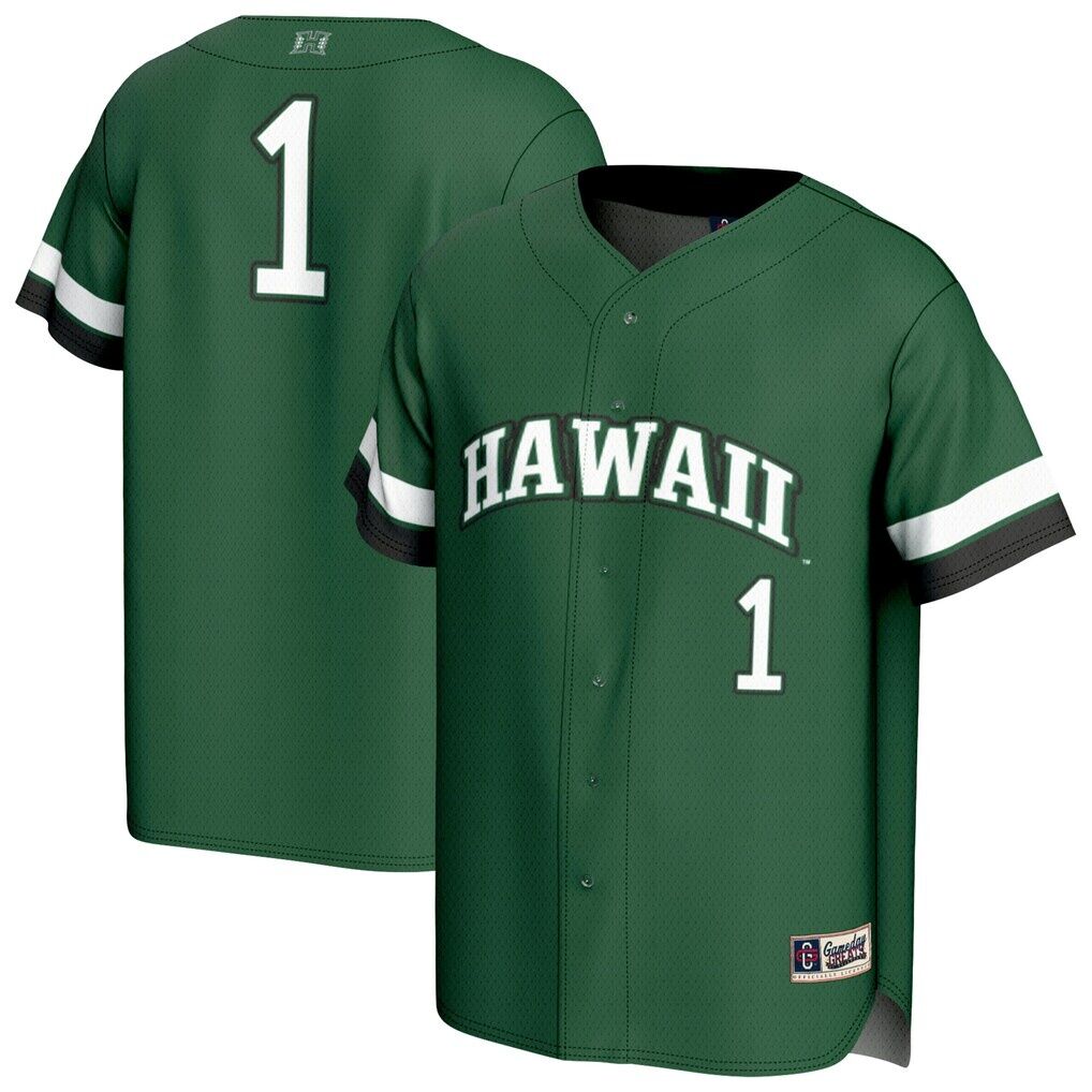 #1 Hawaii Rainbow Warriors GameDay Greats Unisex Lightweight Collegiate Baseball Fashion Jersey