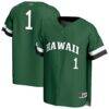 #1 Hawaii Rainbow Warriors GameDay Greats Youth Lightweight Collegiate Baseball Fashion Jersey - Green - Front View