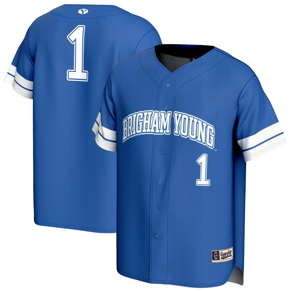 #1 BYU Cougars GameDay Greats Youth Lightweight Collegiate Baseball Fashion Jersey - Royal