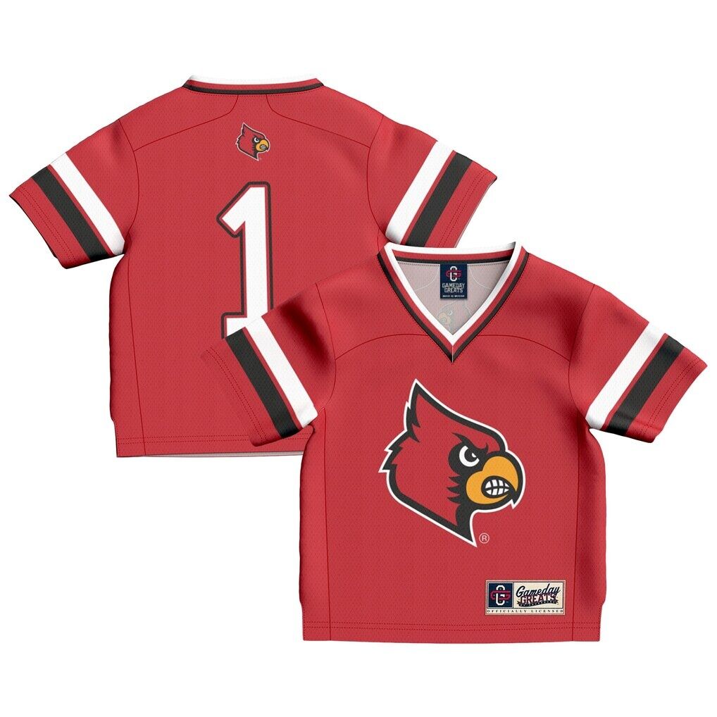 Louisville Cardinals GameDay Greats Toddler Football Fashion Jersey