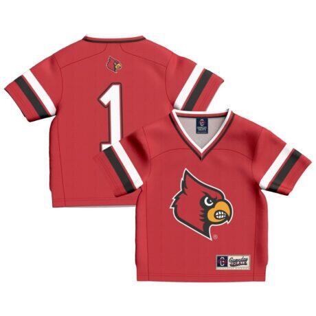 Louisville Cardinals GameDay Greats Infant #1 Football Fashion Jersey - Red - Front View