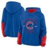 Chicago Cubs Fashion7 Women's Oversized Time to Win Pullover Hoodie - - Front View