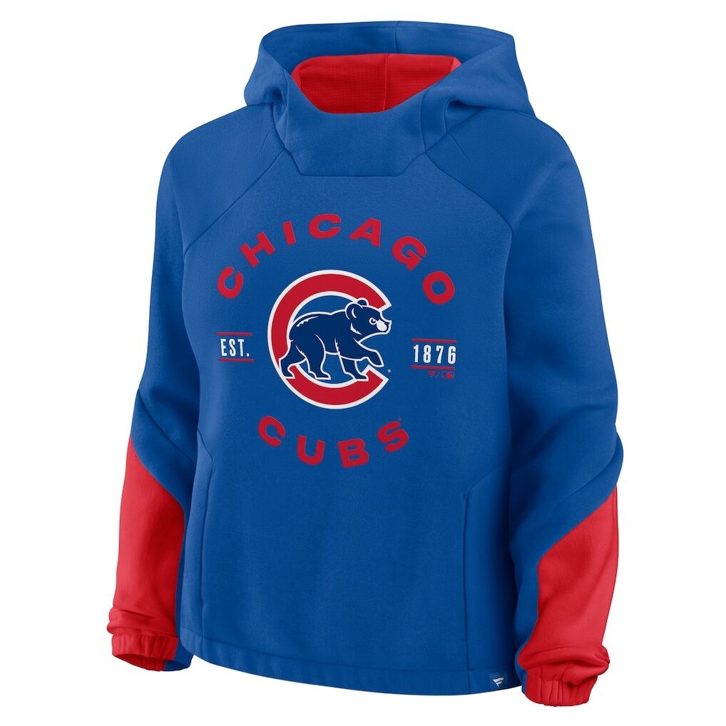 Chicago Cubs Fashion7 Women's Oversized Time to Win Pullover Hoodie - Royal