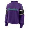 Arizona Diamondbacks Fashion7 Women's Oversized Toss Sweep Raglan Pullover Sweatshirt - Purple - Alt1