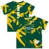 Arkansas Tech Vive La Fete Newborn & Infant Paint Brush T-Shirt - Green - Front View