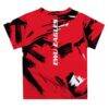 Eastern Washington Eagles Vive La Fete Newborn & Infant Paint Brush T-Shirt - Red - Detail View