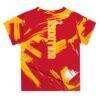Ferris State Bulldogs Vive La Fete Newborn & Infant Paint Brush T-Shirt - Crimson - Detail View