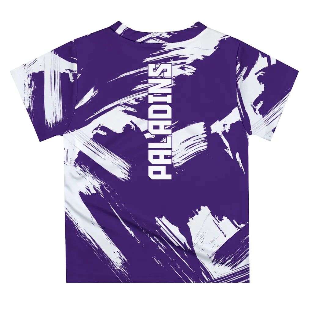 Furman Paladins Vive La Fete Toddler Paint Brush T-Shirt