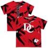 Davidson Wildcats Vive La Fete Toddler Paint Brush T-Shirt - Red - Front View