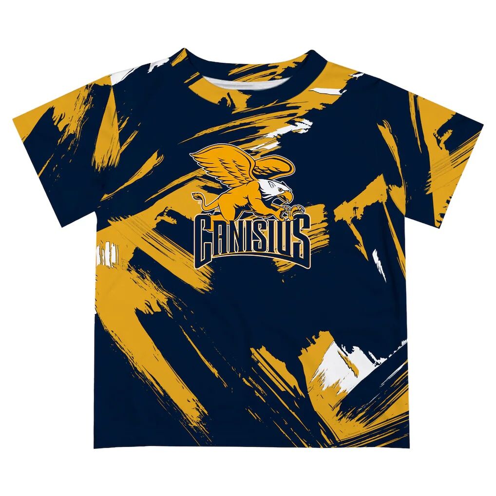 Canisius College Golden Griffins Vive La Fete Youth Paint Brush T-Shirt