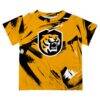 Colorado College Tigers Vive La Fete Youth Paint Brush T-Shirt - Gold - Side View