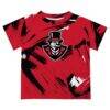 Austin Peay State Governors Vive La Fete Youth Paint Brush T-Shirt - Red - Side View