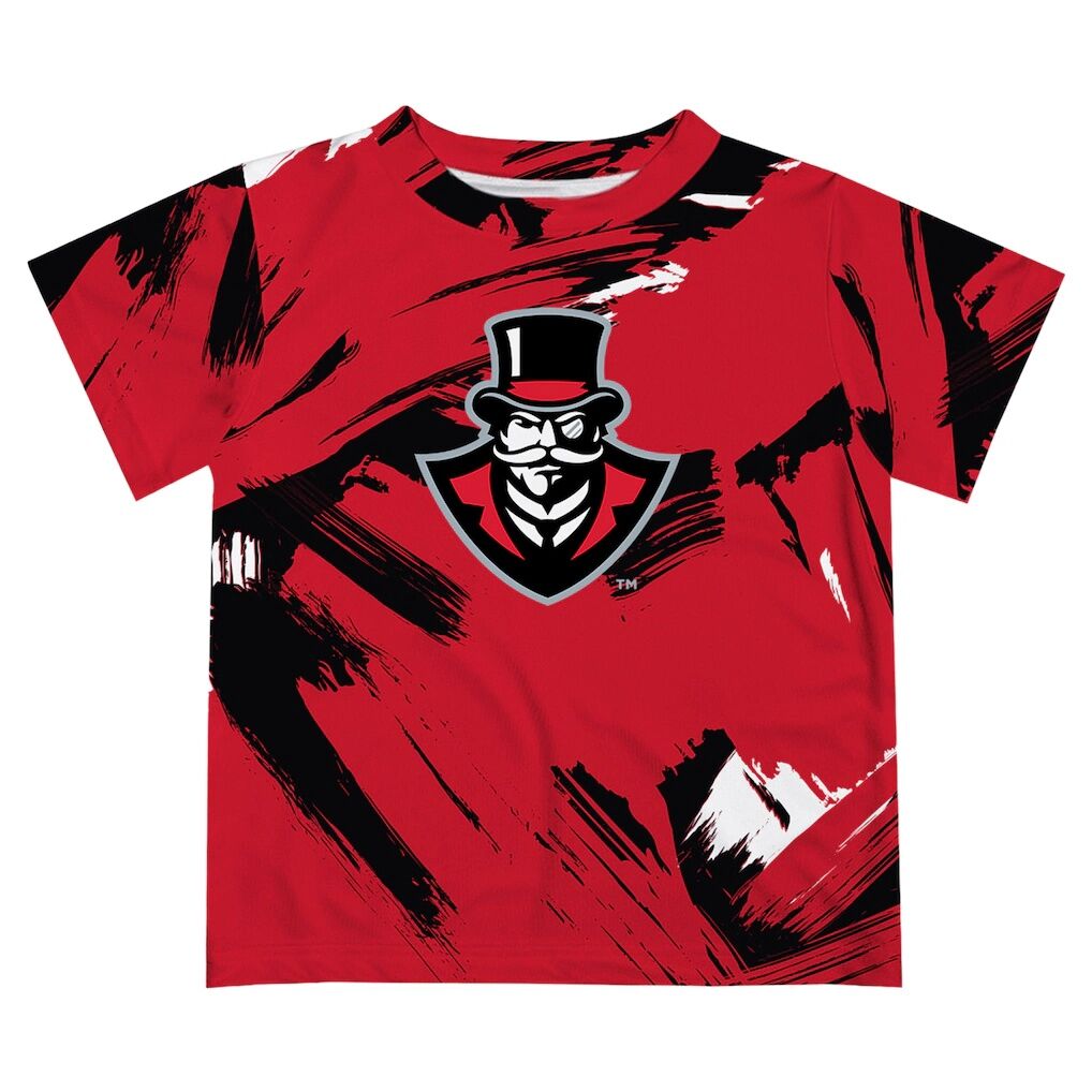Austin Peay State Governors Vive La Fete Youth Paint Brush T-Shirt