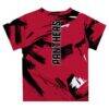 Chapman Panthers Vive La Fete Youth Paint Brush T-Shirt - Red - Detail View