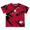 Chapman Panthers Vive La Fete Youth Paint Brush T-Shirt - Red - Side View