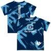 Citadel Bulldogs Vive La Fete Youth Paint Brush T-Shirt - Navy - Front View