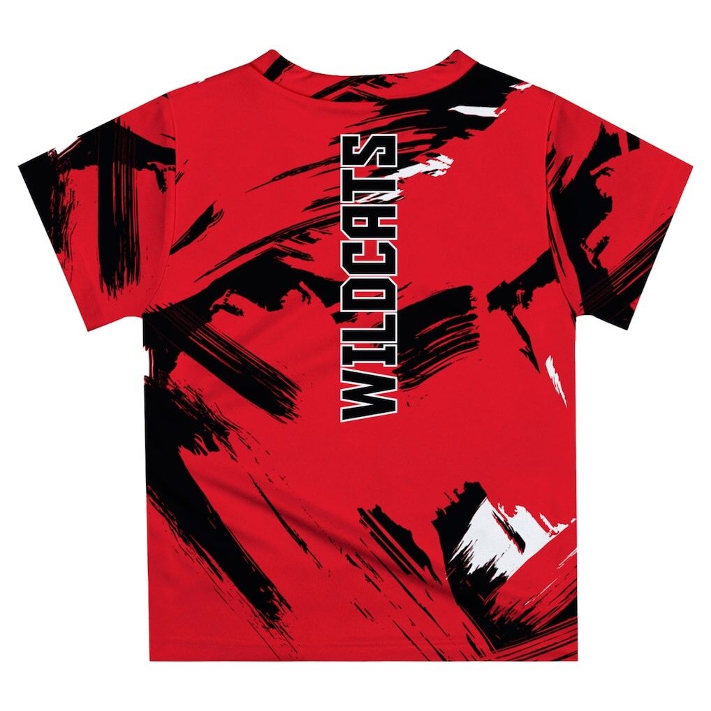 Davidson Wildcats Vive La Fete Youth Paint Brush T-Shirt