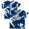 Drake Bulldogs Vive La Fete Youth Paint Brush T-Shirt - Blue - Front View