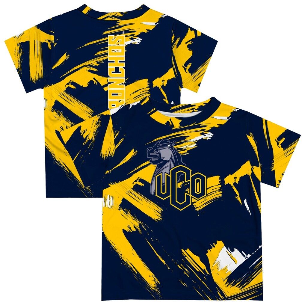 Central Oklahoma Bronchos Vive La Fete Youth Paint Brush T-Shirt