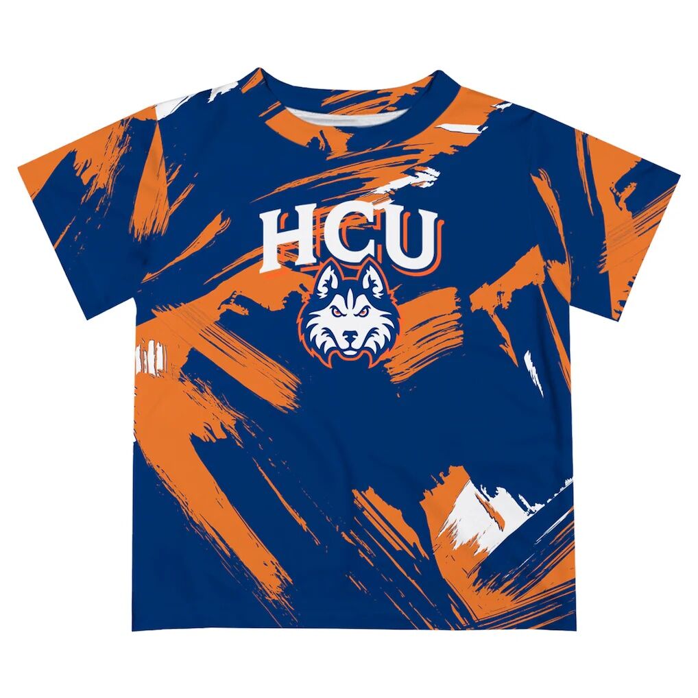 Houston Christian Huskies Vive La Fete Youth Paint Brush T-Shirt