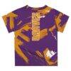 Alcorn State Braves Vive La Fete Youth Paint Brush T-Shirt - Purple - Detail View