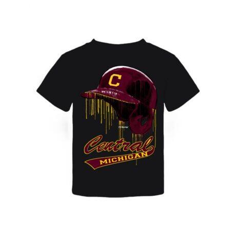 Central Michigan Chippewas Vive La Fete Toddler T-Shirt - Black - Front View