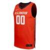 Illinois Fighting Illini Nike Unisex NIL Pick-A-Player Women's Basketball Replica Jersey - Orange - Side View
