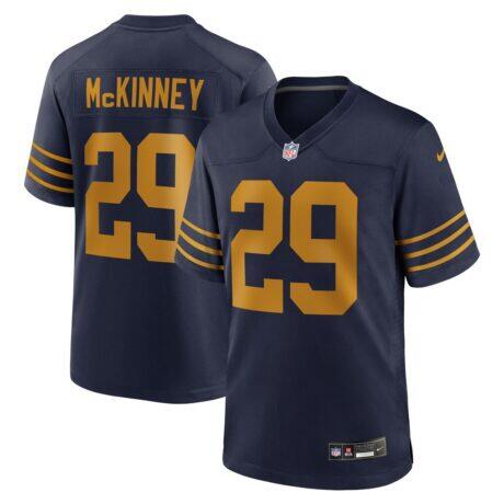 Xavier McKinney Green Bay Packers Nike The 1923 Classic Game Jersey - Navy - Front View