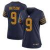 Christian Watson Green Bay Packers Nike Women's The 1923 Classic Game Jersey - Navy - Front View