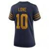 Jordan Love Green Bay Packers Nike Women's The 1923 Classic Game Jersey - Navy - Detail View