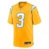 Derwin James Jr. Los Angeles Chargers Nike Alternate Charger Power Game Player Jersey - Gold - Side View