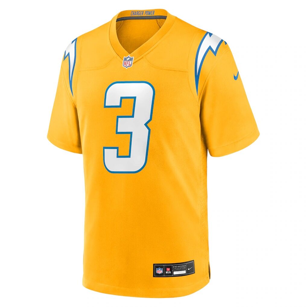 Derwin James Jr. Los Angeles Chargers Nike Alternate Charger Power Game Player Jersey