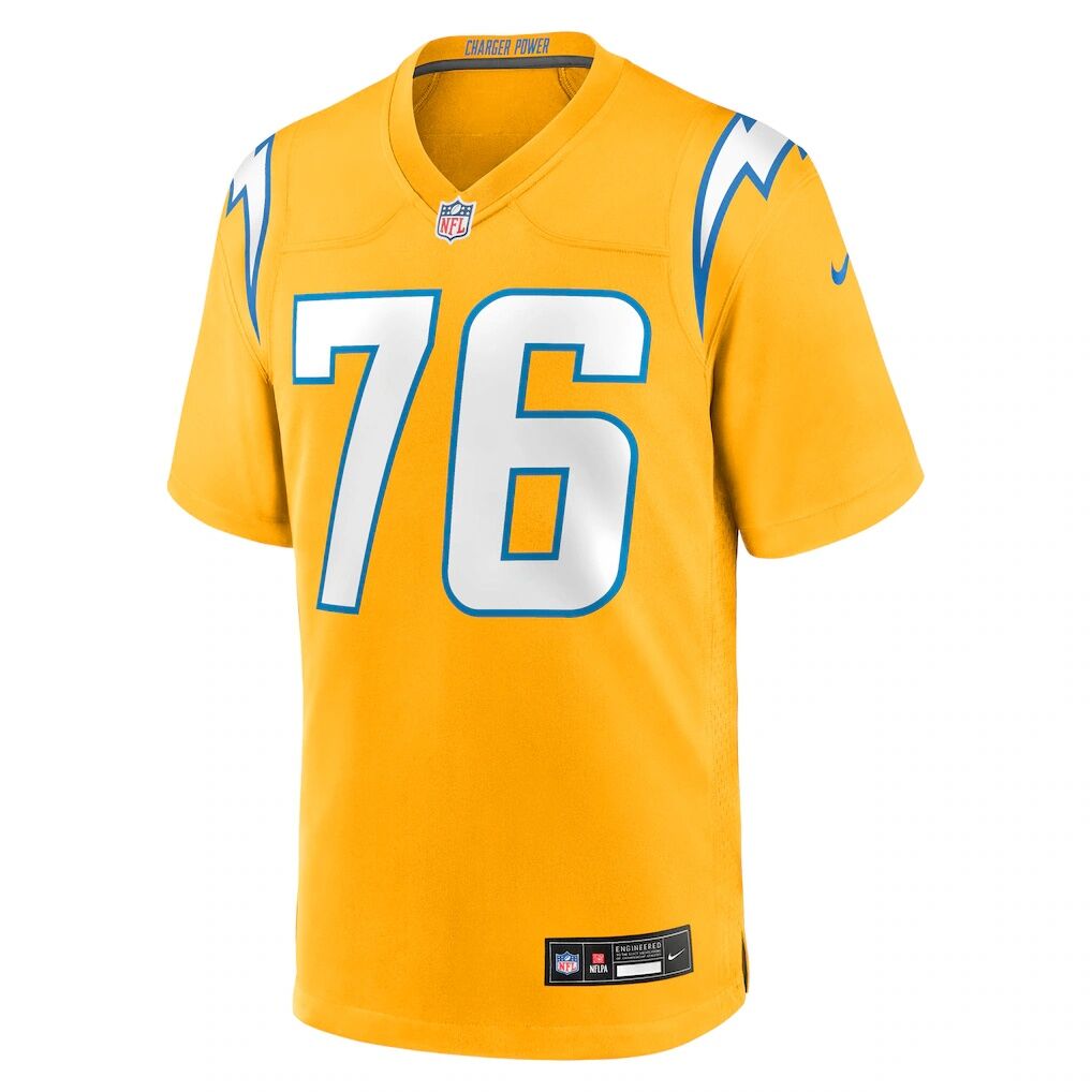 Joe Alt Los Angeles Chargers Nike Alternate Charger Power Game Player Jersey