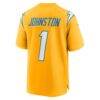 Quentin Johnston Los Angeles Chargers Nike Alternate Charger Power Game Player Jersey - Gold - Alt2