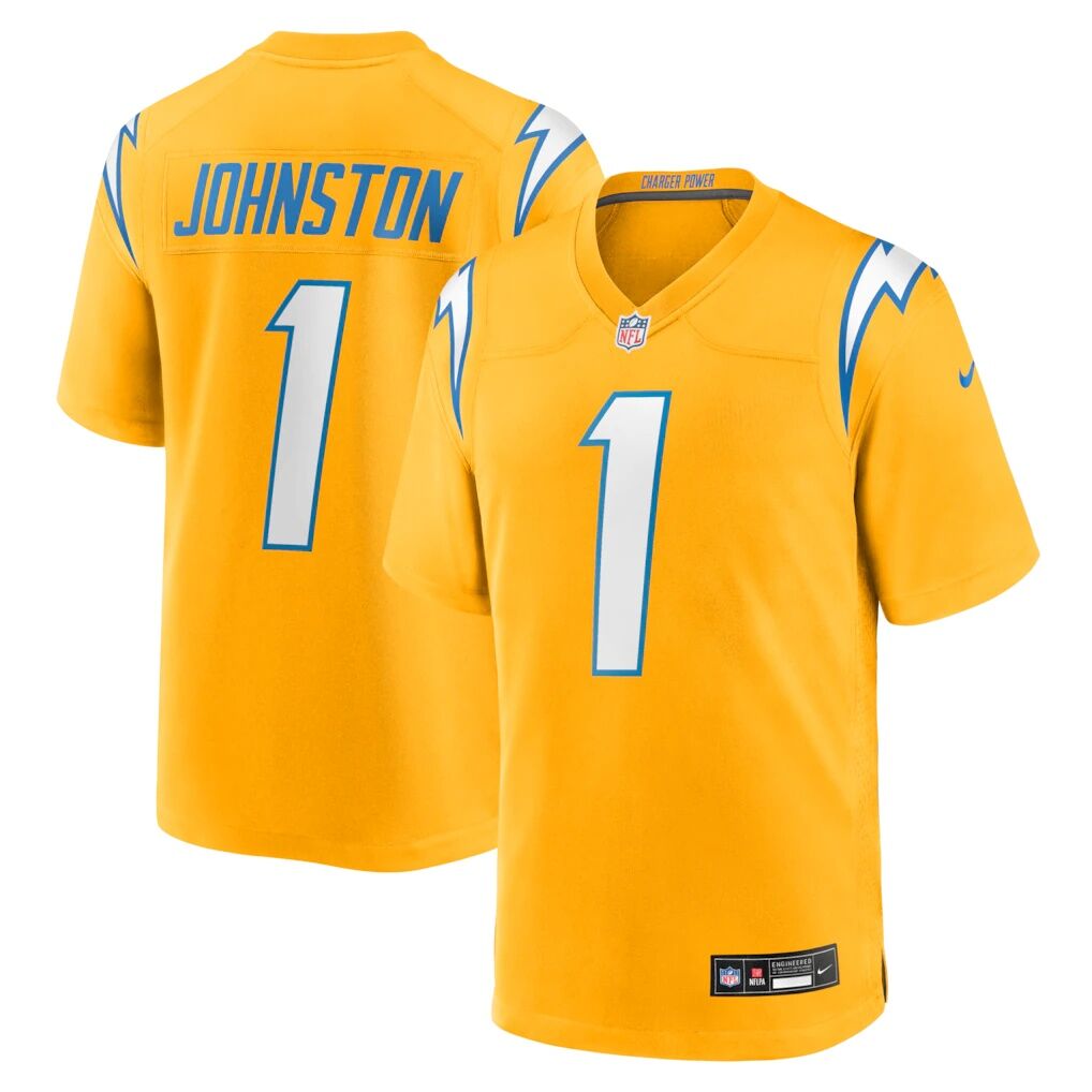 Quentin Johnston Los Angeles Chargers Nike Alternate Charger Power Game Player Jersey