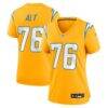 Joe Alt Los Angeles Chargers Nike Women's Alternate Charger Power Game Jersey - Gold - Front View